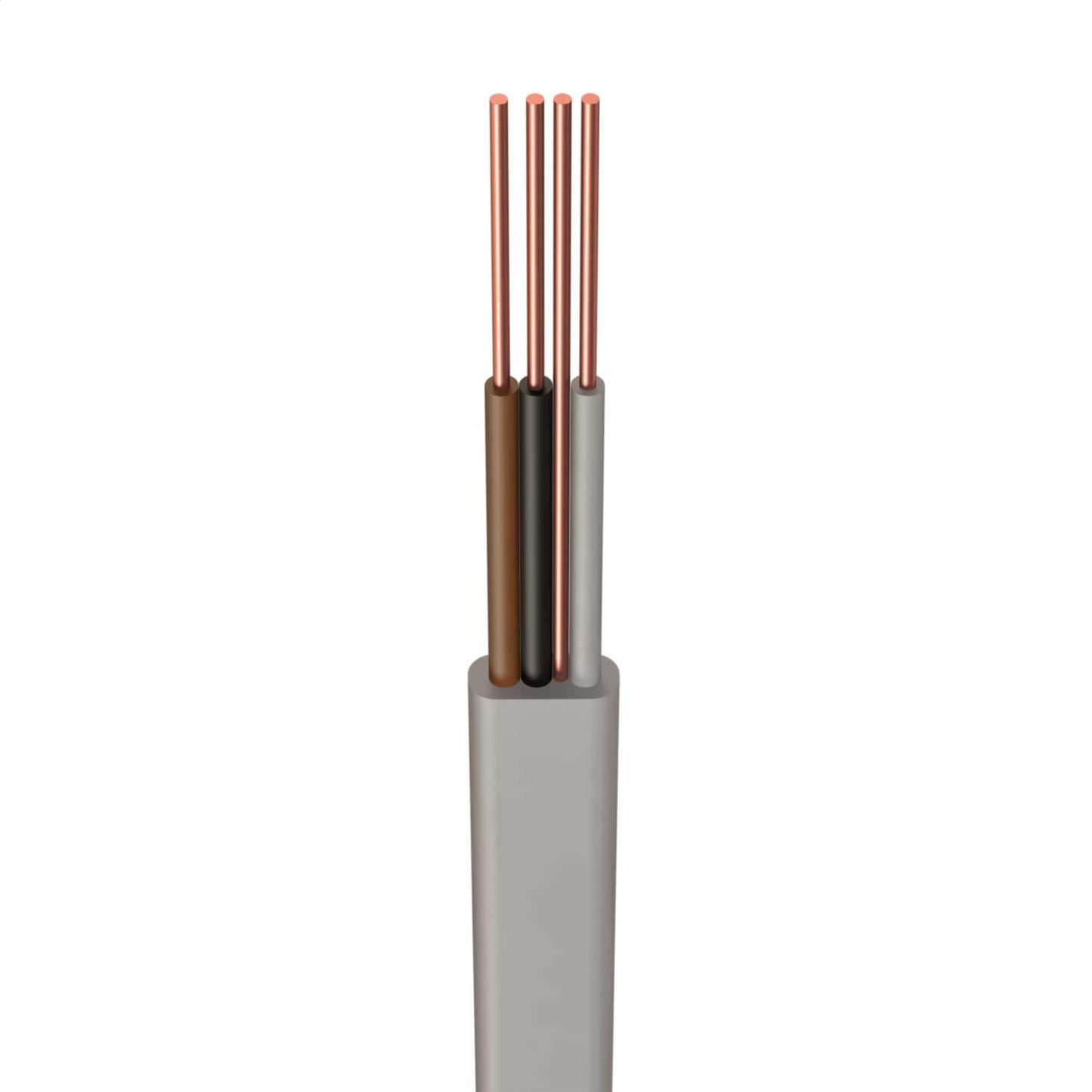 H6243Y 1.0mm² PVC 3 Core and Earth Cable Grey (Cut Length Sold By The Mtr)