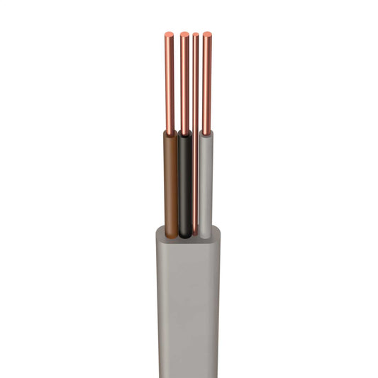 H6243Y 2.5mm² PVC 3 Core and Earth Cable Grey (50m Drum)
