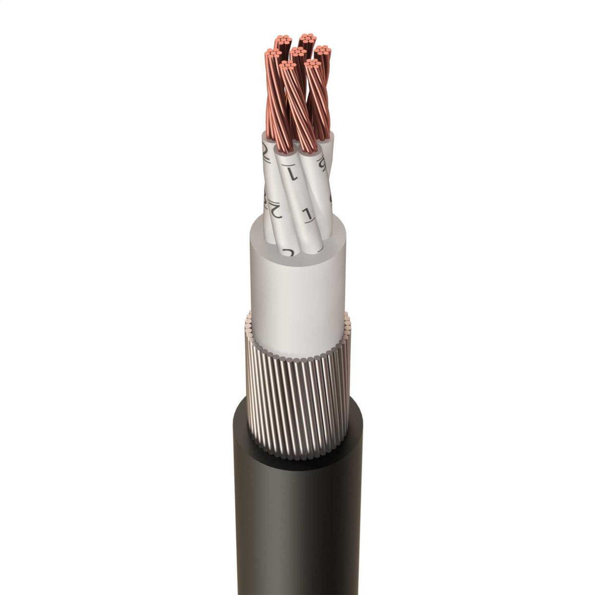 4mm² 7 Core PVC SWA Xlpe Armoured Cable (Cut Length Sold By The Mtr)