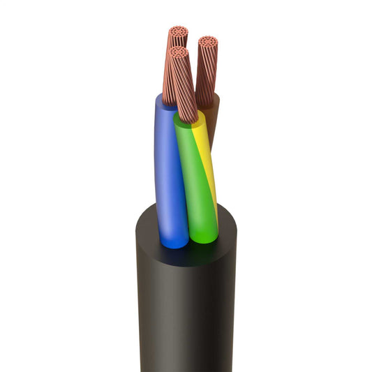 1.0mm² 3 Core HO7RNF Rubber Flexible Cable (Cut Length Sold By The Mtr)