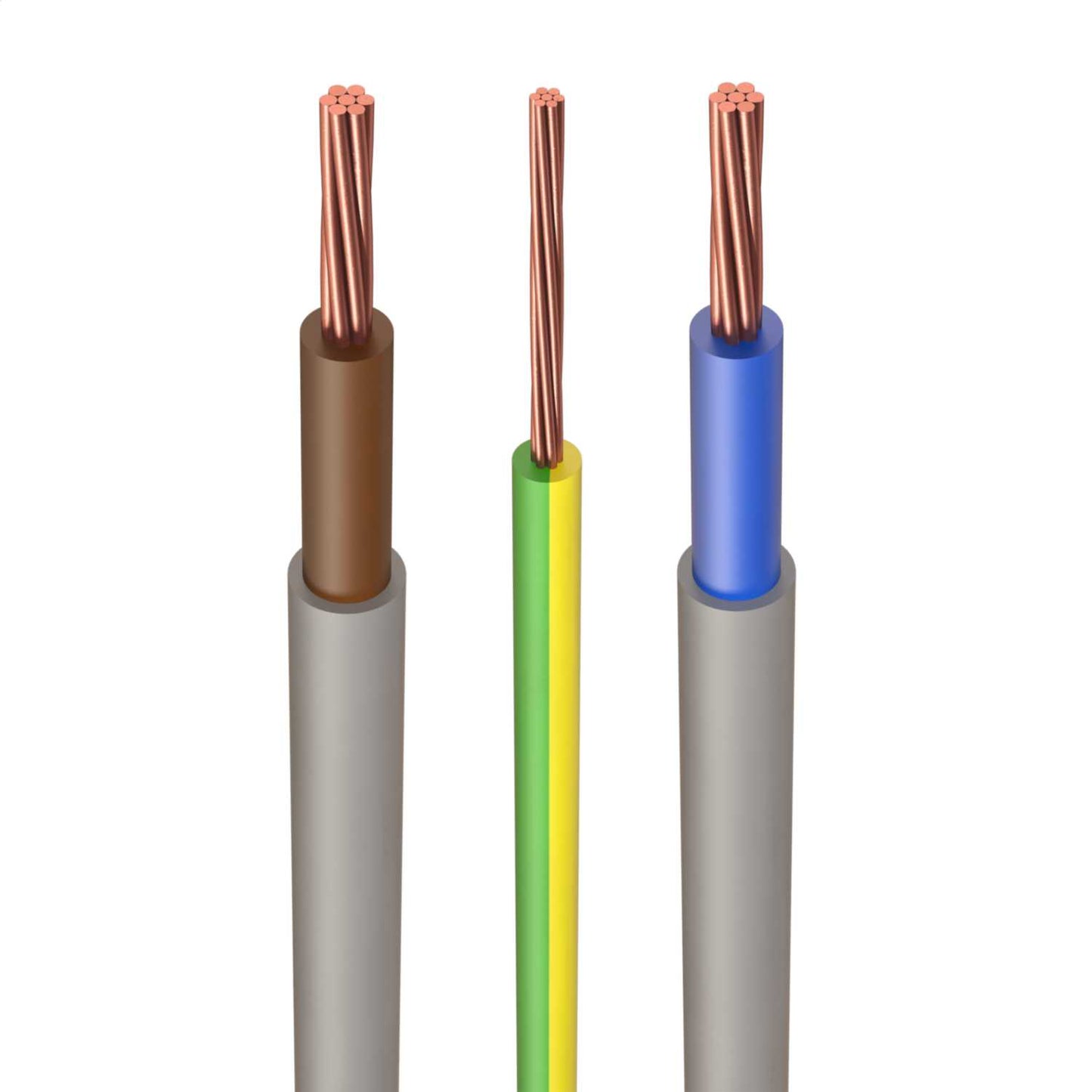Double Insulated Tails Pack 2 x 2m of 25mm and 2m x 16mm Earth