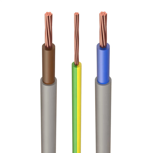 Double Insulated Tails Pack 2 x 2m of 25mm and 2m x 16mm Earth