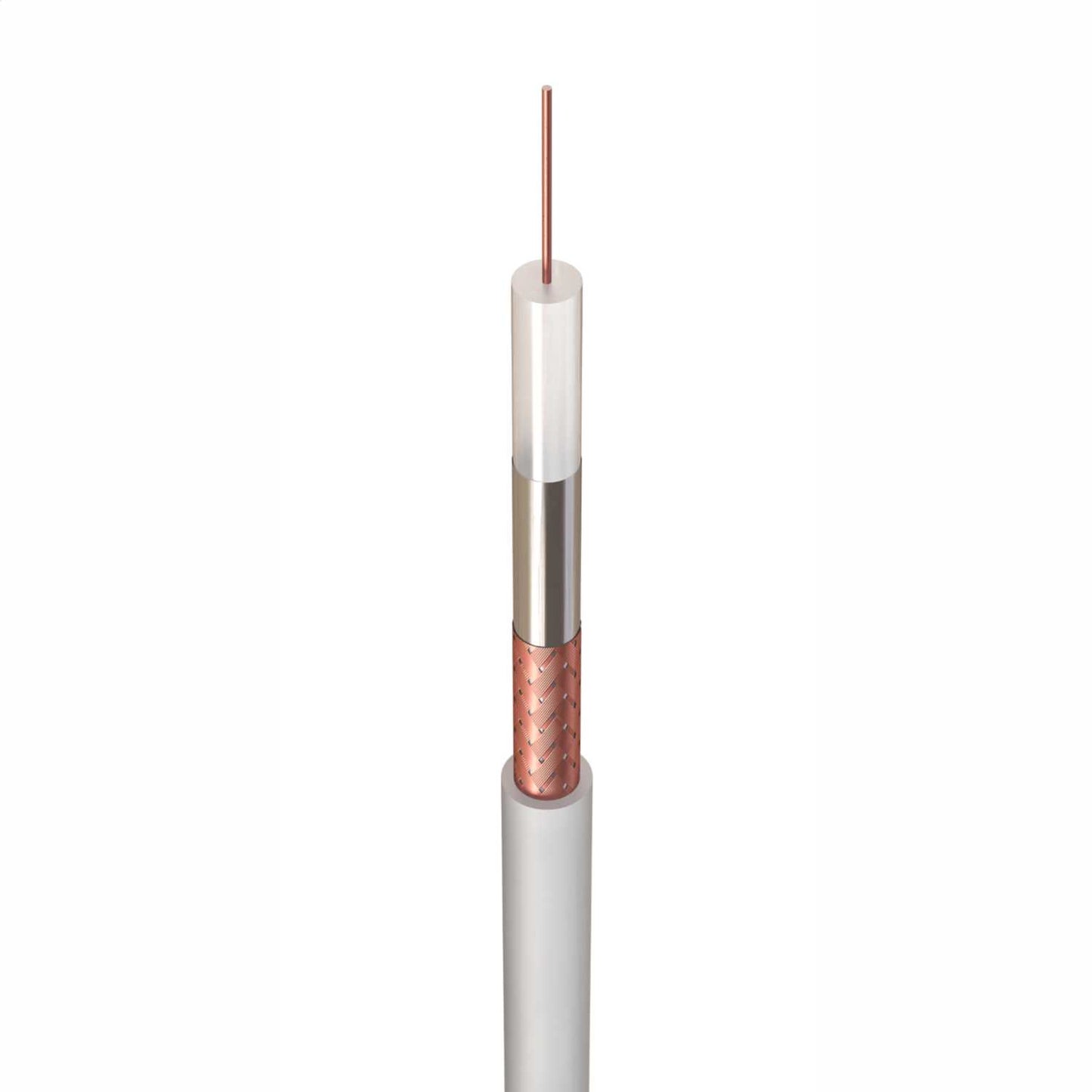 CT100 TV Satellite Relay Cable White (100m Drum)