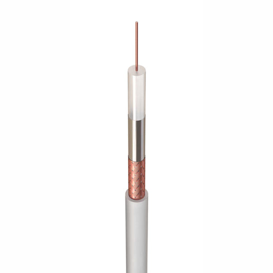 CT100 TV Satellite Relay Cable White (100m Drum)