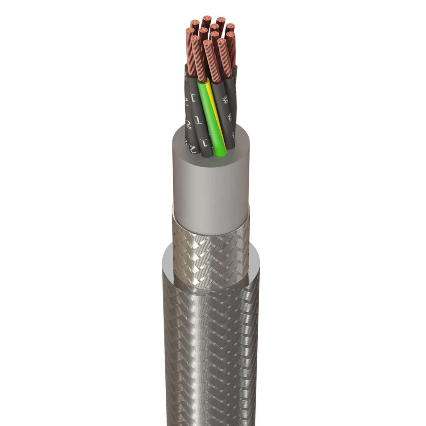 1.0mm² 12 Core SY Control Flexible Cable (Cut Length Sold By The Mtr)