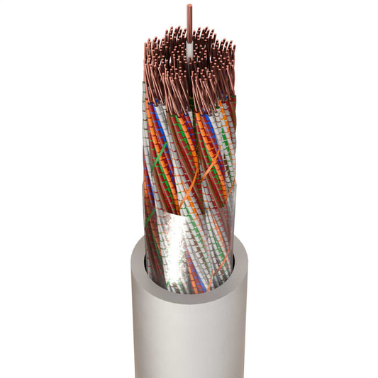 CW1308 100 Pair + E Telephone Cable White (Cut Length Sold By The Metre)