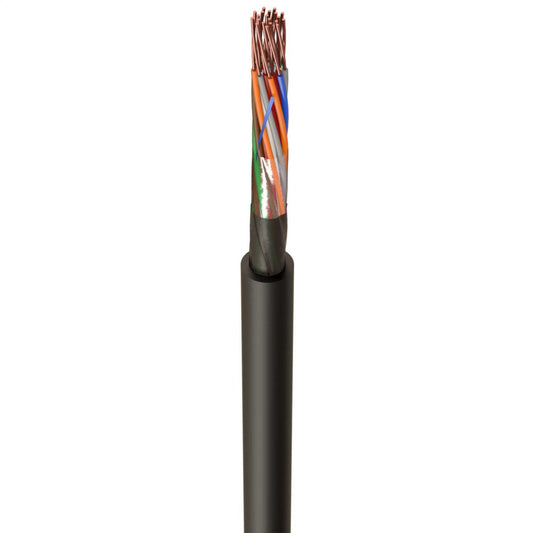 CW1128 10 Pair Telephone Cable Black (Cut Length Sold By The Metre)