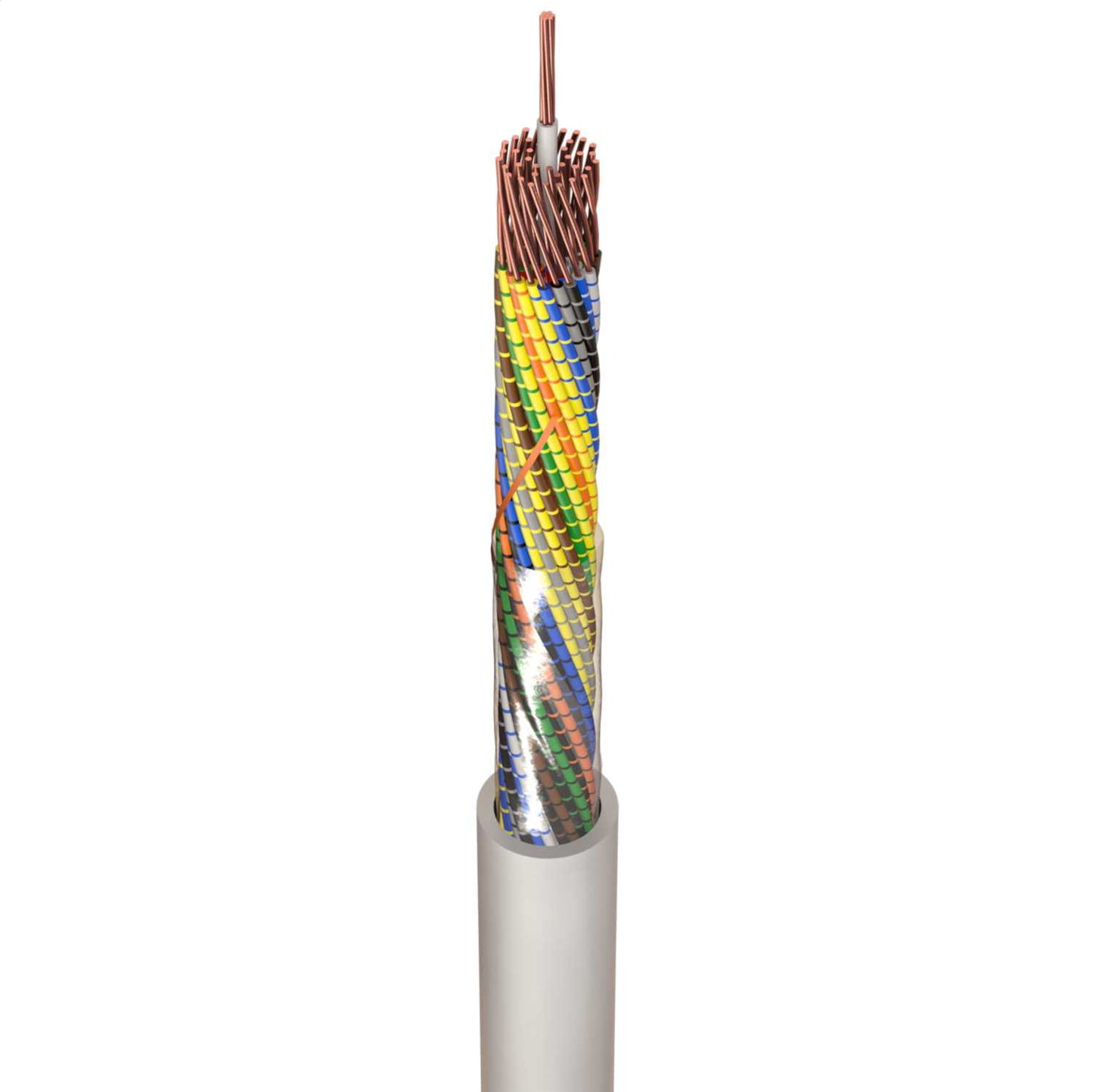 CW1308 20 Pair Telephone Cable White (100m Drum)