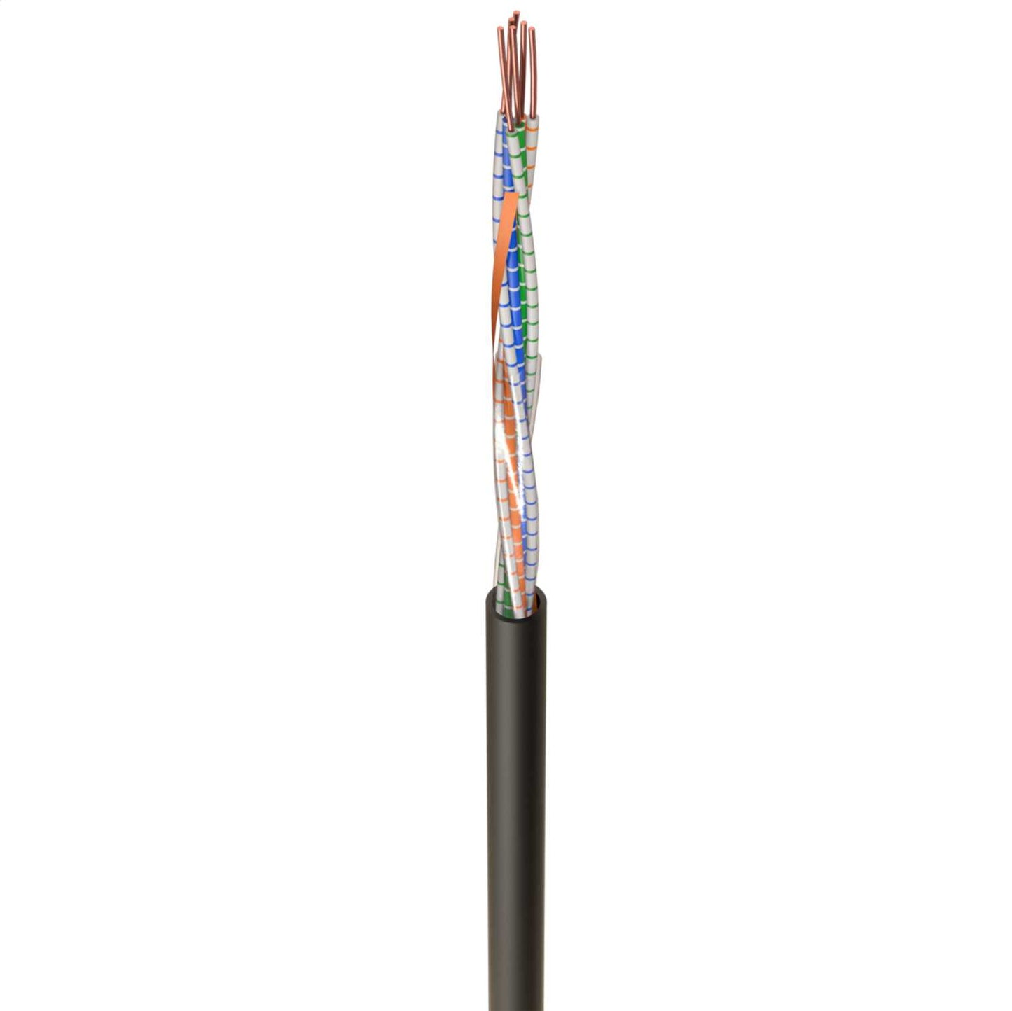 CW1308 3 Pair Telephone Cable Black (100m Drum)
