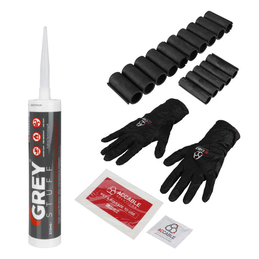 AC Cable Solutions Duct Seal FR (Fire Resistant) GreyStuff Cable Duct Sealing System 100mm