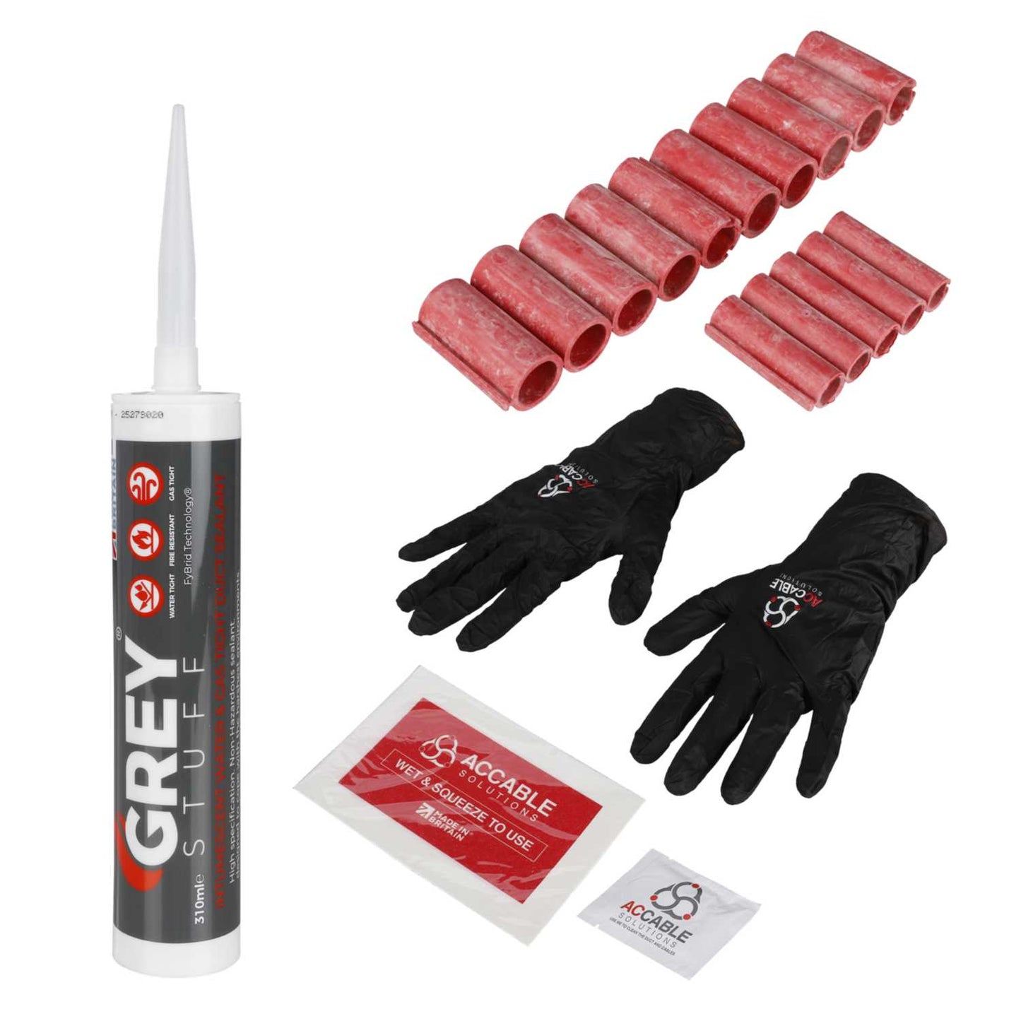 AC Cable Solutions Duct Seal HG (Water and Gas) GreyStuff Cable Duct Sealing System 100mm