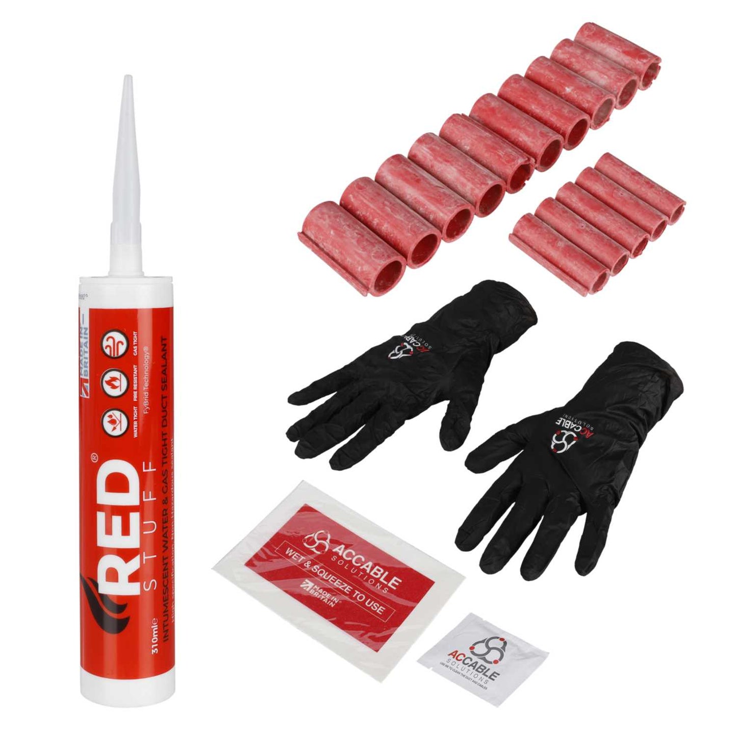 AC Cable Solutions Duct Seal HG (Water and Gas) RedStuff Cable Duct Sealing System 100mm