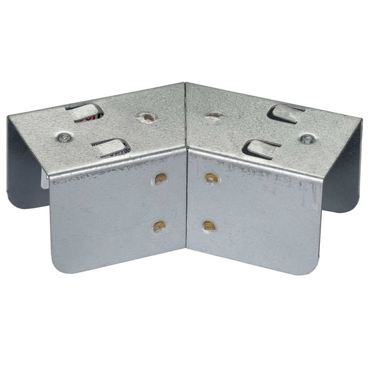 50mm x 50mm 45° Top Lid Bend for Lighting Trunking (Sold in 1's)