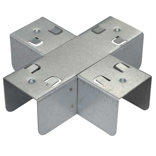 50mm x 50mm Top Lid Crossover for Lighting Trunking (Sold in 1's)