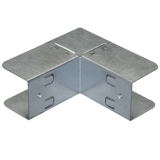 50mm x 50mm Outside Lid Bend for Lighting Trunking (Sold in 1's)