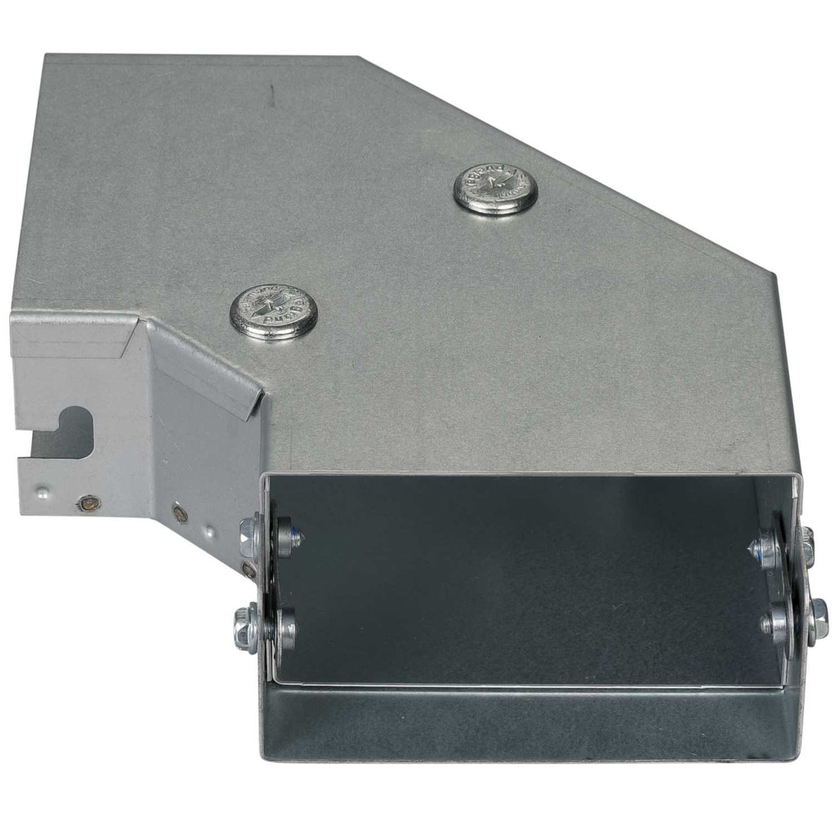 100mm x 50mm 90° IP4X Gusset Top Lid Bend for Trunking (Sold in 1's)