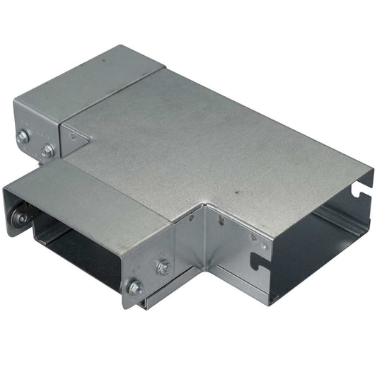100mm x 50mm IP4X Square Top Lid Tee for Trunking (Sold in 1's)