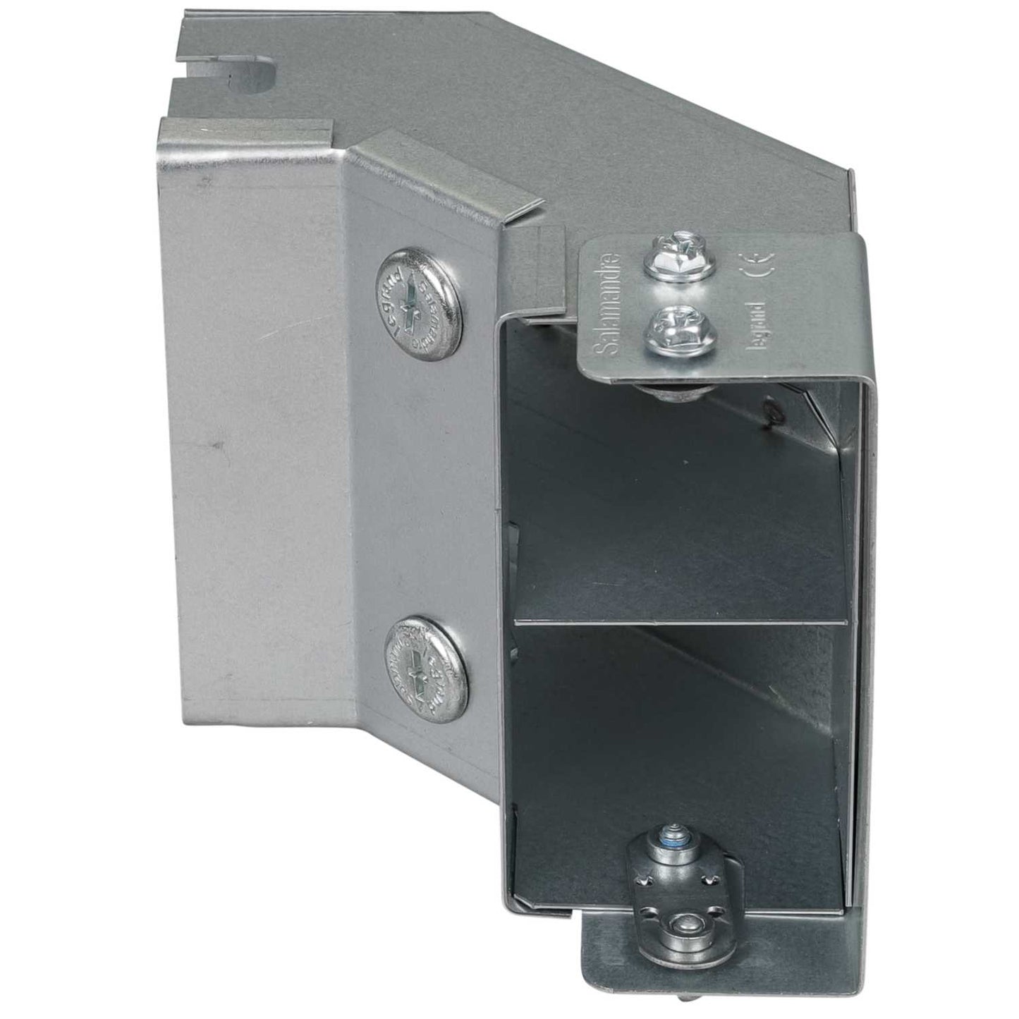 100mm x 50mm 90° IP4X Gusset Inside Lid Bend 2 Compartment (Sold in 1's)
