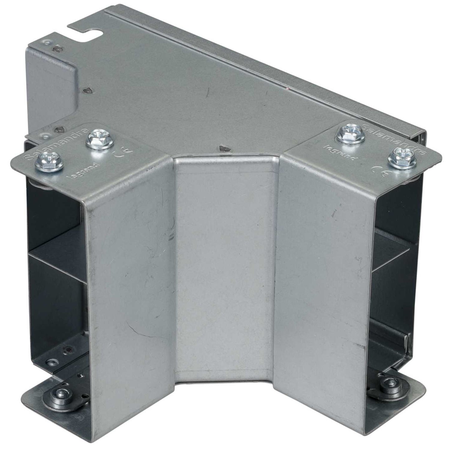 100mm x 50mm IP4X Gusset Outside Lid Tee 2 compartment (Sold in 1's)
