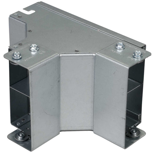 100mm x 50mm IP4X Gusset Outside Lid Tee 2 compartment (Sold in 1's)