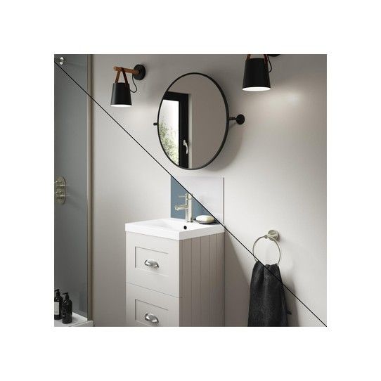 WETWALL ALLOY UPSTAND 4 x 250 x 400mm GLACIER WHITE/NEPTUNE SWA-GWNB-400X250X4
