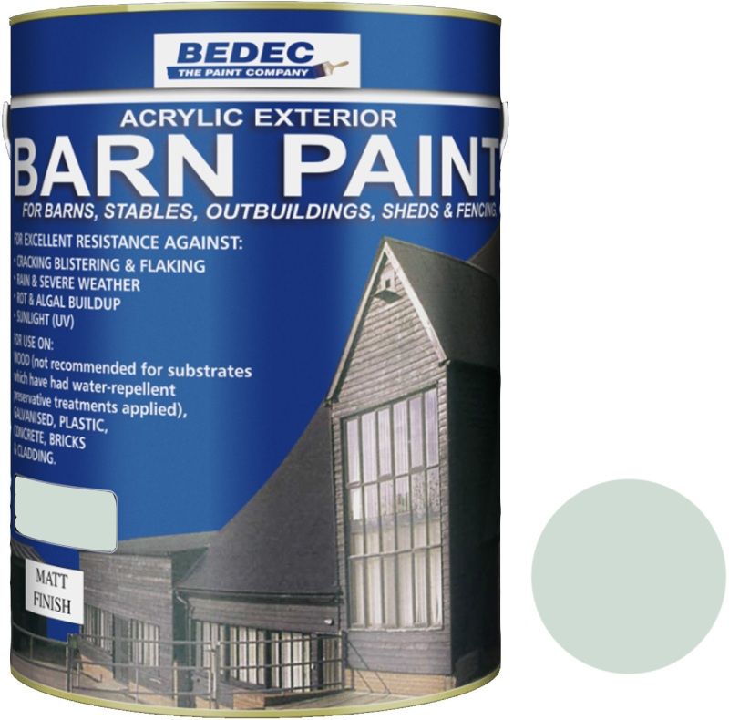 BEDEC MATT BARN PAINT 5l WOODLAND GREEN BEDE2AN2007/46