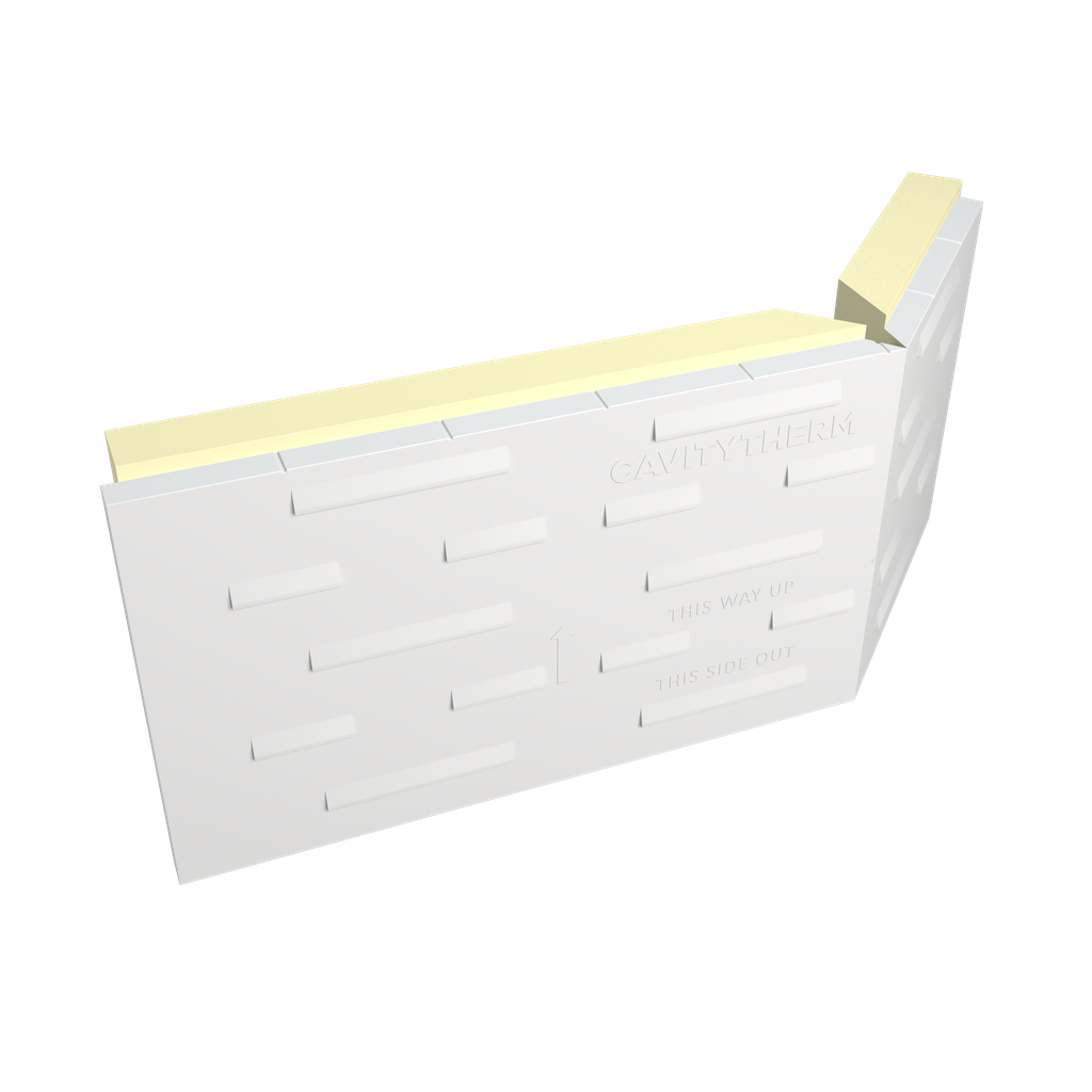 UNILIN CT/PIR EXT CORNER FULL FILL CAVITY BOARD 1200 x 450 x 150mm 400073773