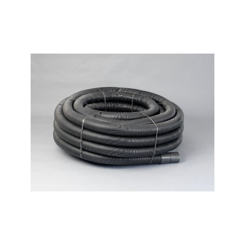 NAYLOR BLACK LAND DRAIN PIPE PERFORATED 160mm x 50m COIL 68007