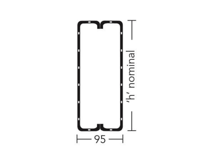 KEYSTONE S/W H/D BOX LINTEL HDBOX/K-100 750mm KHBX1075