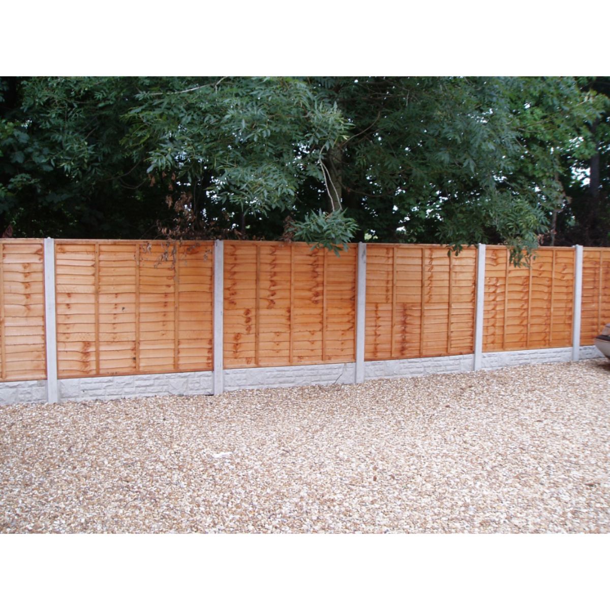 DENBIGH TIMBER SUPER WANEY FENCE PANEL 6 x 5' PRESSURE TREATED BROWN SUPER6X5PTB