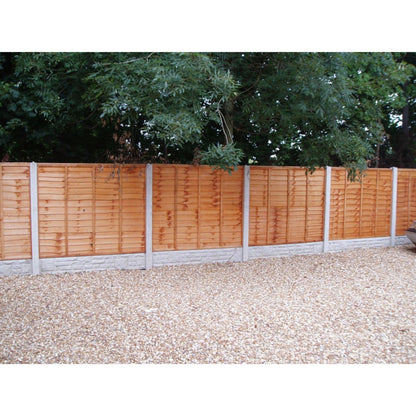 DENBIGH TIMBER SUPER WANEY FENCE PANEL 6 x 5' PRESSURE TREATED BROWN SUPER6X5PTB