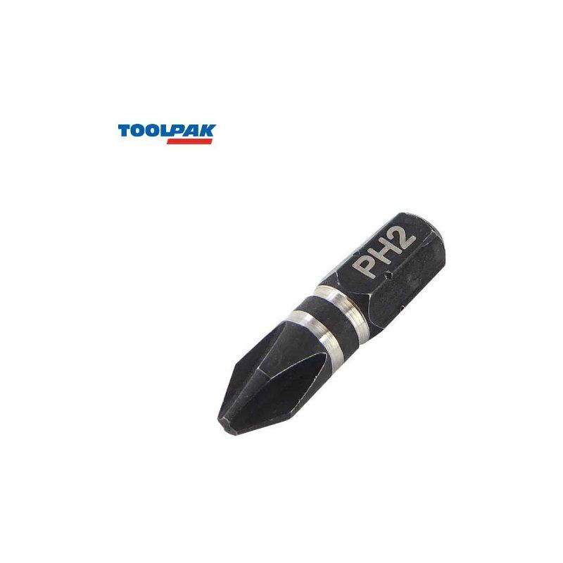 TOOLPAK IPH2 INSERT BIT PH2 25mm (3)
