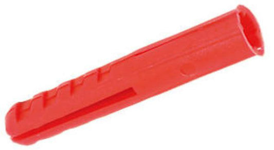 RAWL UNO UNIVERSAL CONTRACT WALLPLUG 6mm RED PACK 96