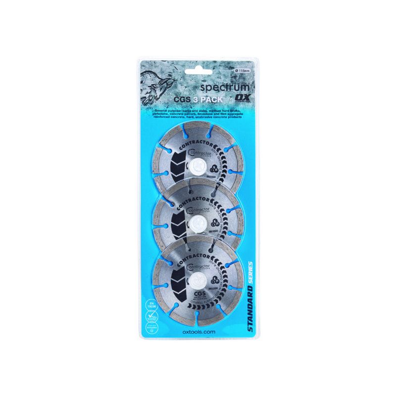 SPECTRUM X3-GTT-115/22 DIAMOND DISC TRIPLE BLADE SET