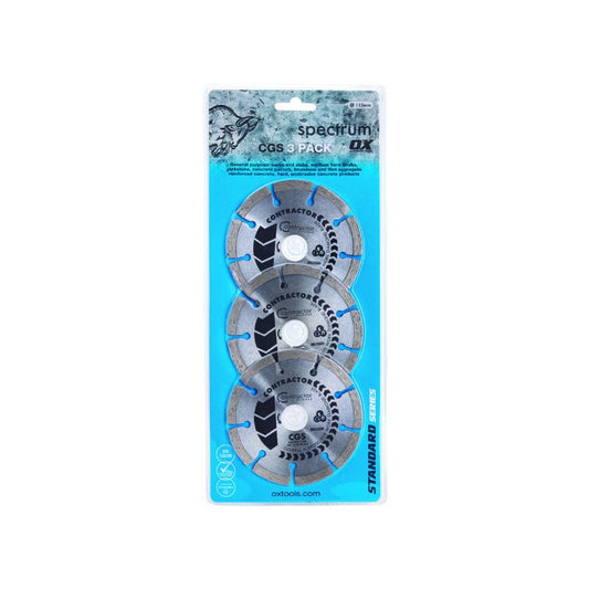 SPECTRUM X3-GTT-115/22 DIAMOND DISC TRIPLE BLADE SET