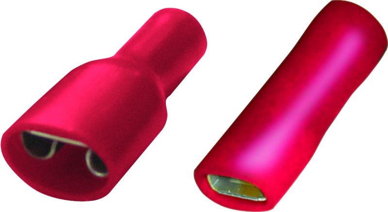 SWA 63RFPT FEM PUSH-ON TERM RED FULLY INSULATED
