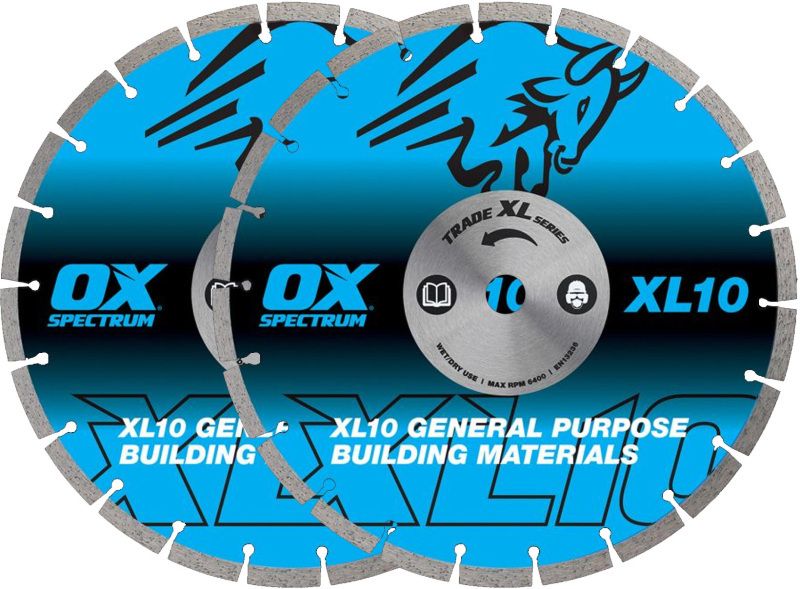 SPECTRUM TRADE XL-10 DIAMOND BLADES TWIN PACK 30mm X2-XL10-300