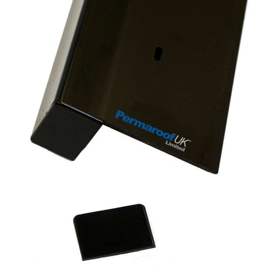 PERMAROOF UPVC TRIM END CAPS SMALL BLACK QTENDCAPS