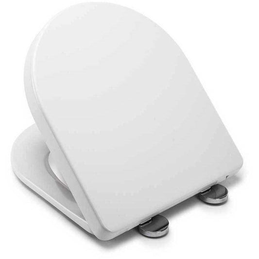 CROYDEX WL601522H EYRE FLEXI-FIX THERMOSET D -SHAPED SEAT C/W SOFT CLOSE & QUICK RELEASE