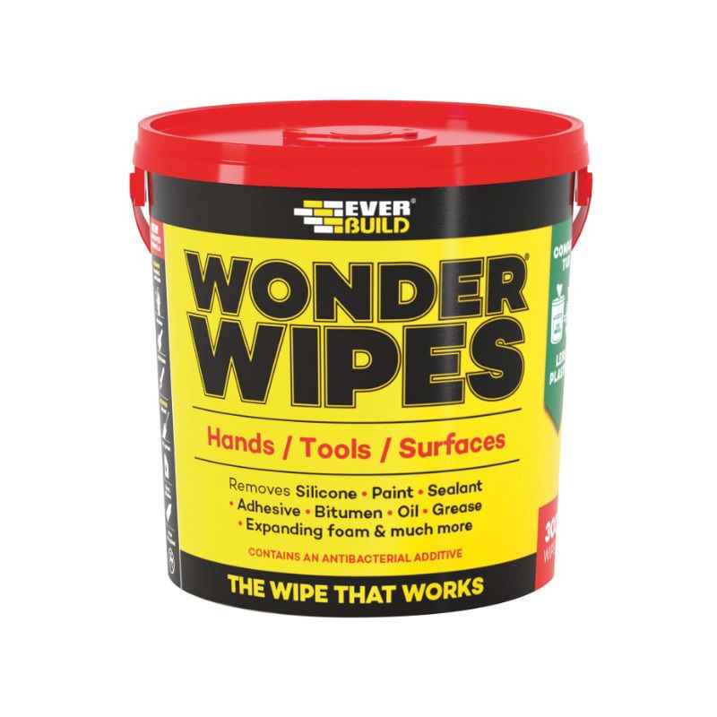 Everbuild Giant Wonder Wipes (Tub Of 300) GIANTWIPE