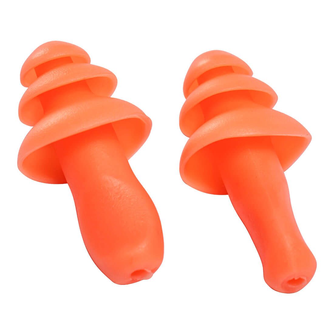 Reusable TPR Ear Plugs (50 Pairs), , R, Orange
