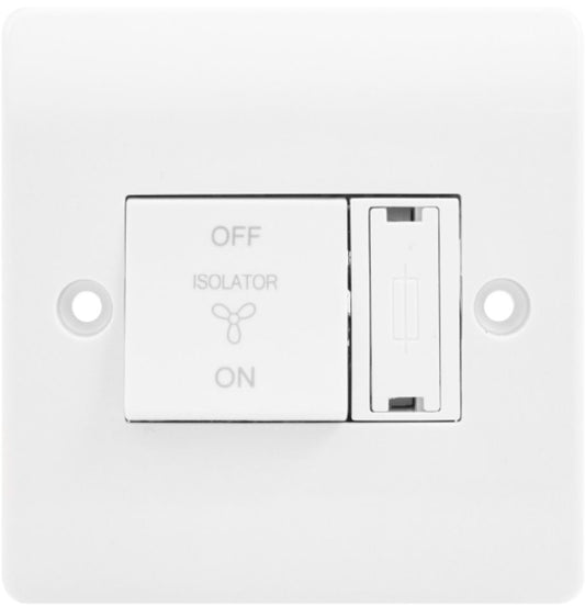 CLICK CMA3020 FAN ISOLATOR SWITCHED WHITE 10a