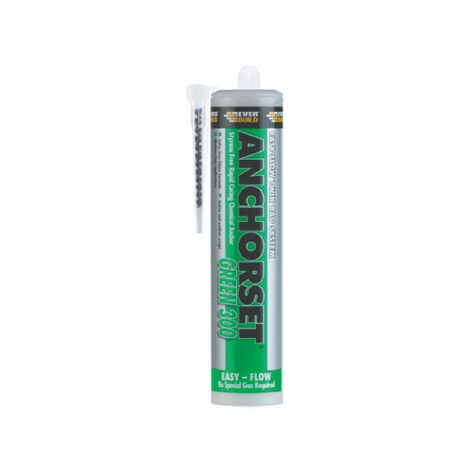 Everbuild Anchorset Chemical Anchor Green Styrene Free 300ml ANCHGREEN