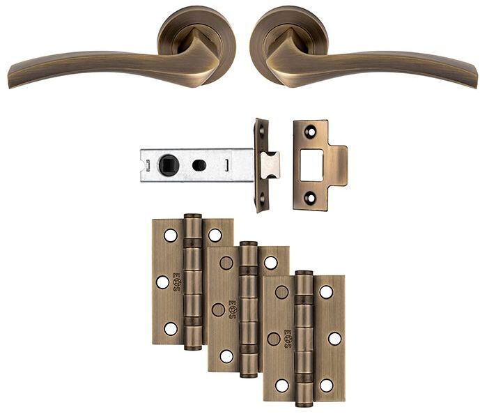 SINES ULTIMATE LATCH PACK ANTIQUE BRASS UDP008AB/INTB