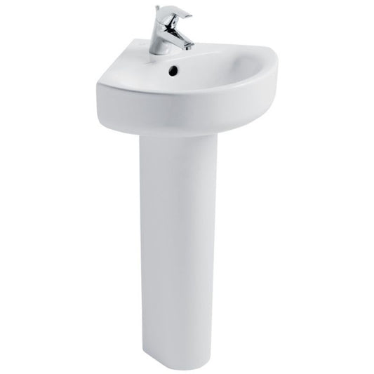 IDEAL STANDARD E792801 CONCEPT ARC CORNER 1TH BASIN 450mm WHITE