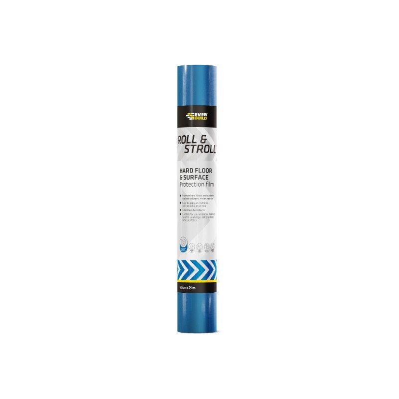 Everbuild Roll & Stroll Floor Protector Clear 50M x 600mm ROLLCON50