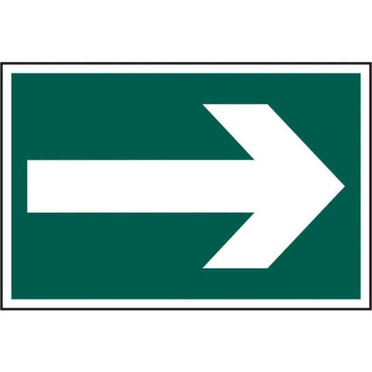 PVC SELF ADH SIGN 200mm WIDE x 300mm ARROW SYMBOL 1521