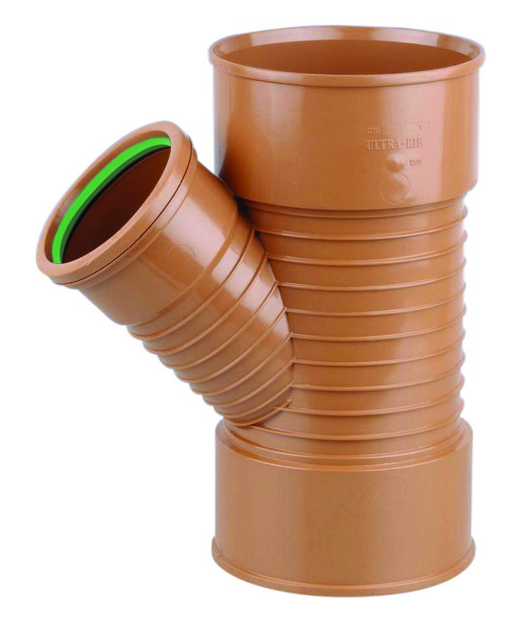 OSMA ULTRARIB DOUBLE SOCKET UNEQUAL JUNCTION 45deg x 150 x 110mm 6UR219