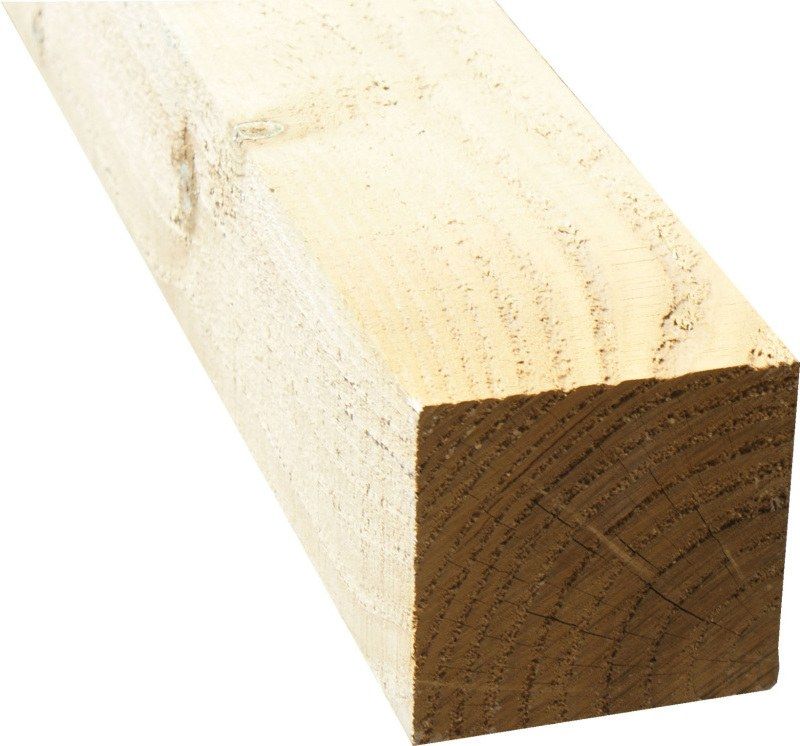 BSW 75 x 75mm x 3.0m SAWN UC4 GREEN TREATED INCISED POST FSC