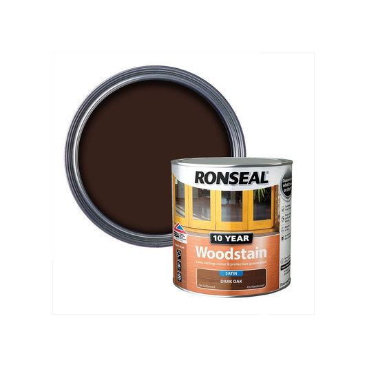RONSEAL 10 YEAR WOODSTAIN 2.5l DARK OAK 38691